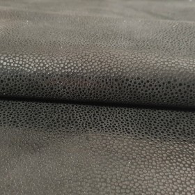 black goatsuede leather
