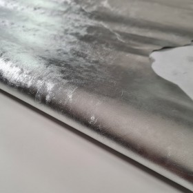 metallic leather