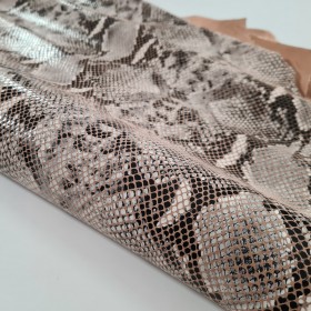 snake stamped leather