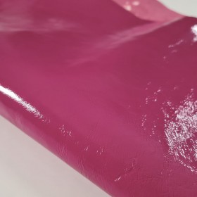 fuschia leather