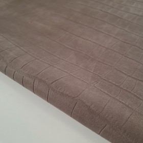 brown printed crocodile cowleatherside
