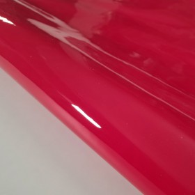 red patent leather