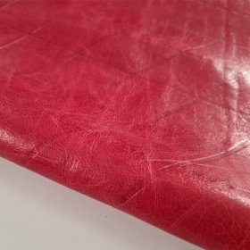 red hide leather