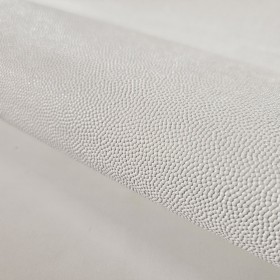white caviar embossed leather
