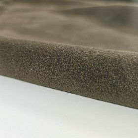 green cowsuede leather