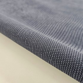 Blue jeans lizzard embossed cowleather side