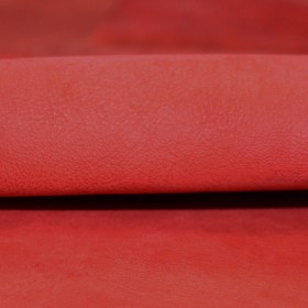 red rustic vintage goatleather