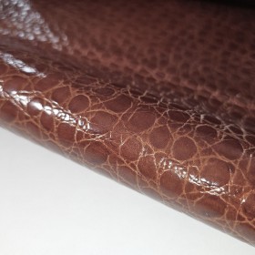 brown crocodile embossed