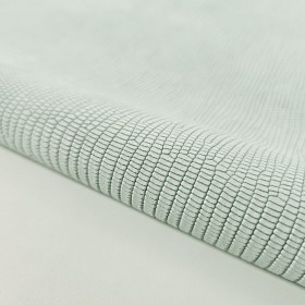 turquoise embossed lizard leather