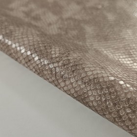 snake embossed leather
