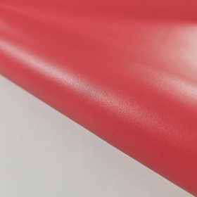 red cowleather side