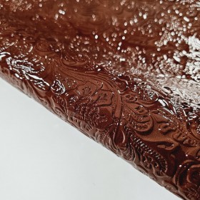 brown vernice manhattan embossed