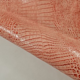 piel de cocodrilo rojo mandarino