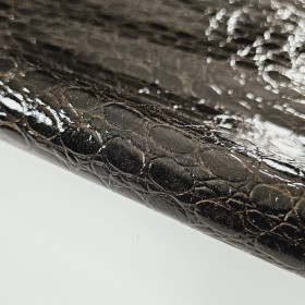 brown crocodile leather