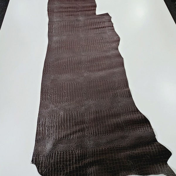 BROWN CROCODILE LEATHER 2908