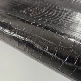 hojas vacuno grabado cocodrilo negro