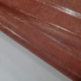brown printed lizard leather over cowleather sides