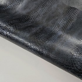 Snake embossed over cowleather side