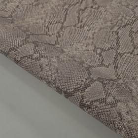 snake embossed leather