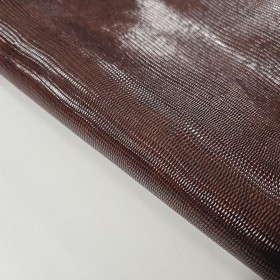 brown printed lizard cowleather sides - curtidos sevillano