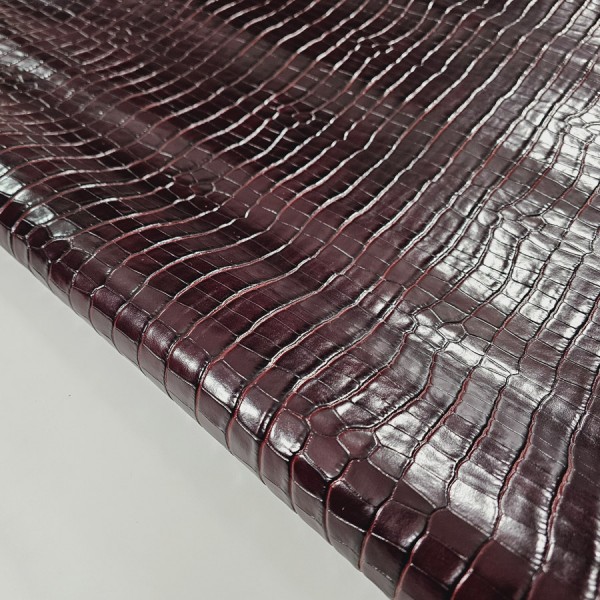 BROWN CROCODILE EMBOSSED