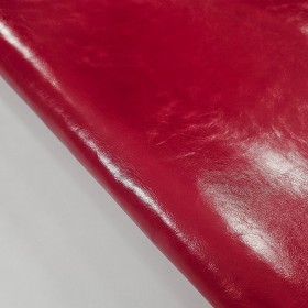 Hoja de cuero vacuno envejecido natural rojo