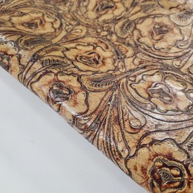 exclusive embossed leather side