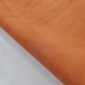 orange cowsuede leather