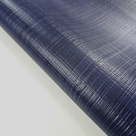 Blue saffiano embossed cowleather side