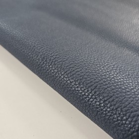 Soft blue aniline cowleather side natural finish