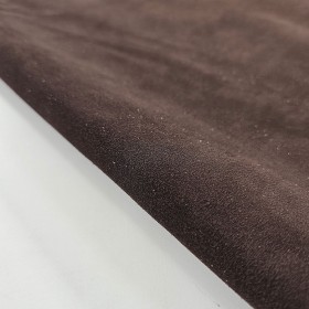dark brown cowsuede leather