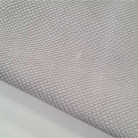 retales de cuero vacuno grabado serpiente gris