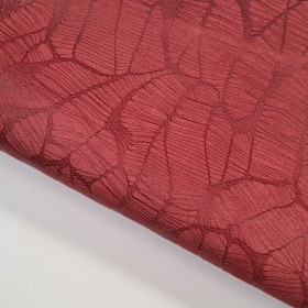 serraje estampado fantasia rojo burdeos