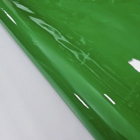 green vernice leather side