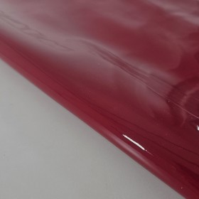 red vernice leather pieces