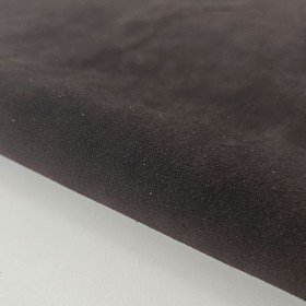dark brown rustic cowsuede leather