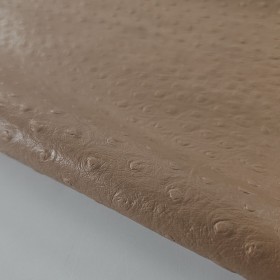 toast sand ostrich embossed leather sides