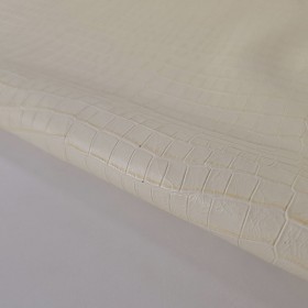 crocodile embossed leather