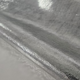 silver laminated leather