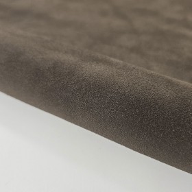 dark brown cowsuede leather