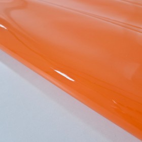 hojas charol vacuno liso naranja
