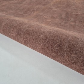 Medium brown rustic cowsuede leather