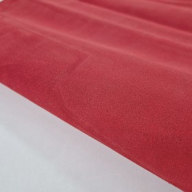red cowsuede leather