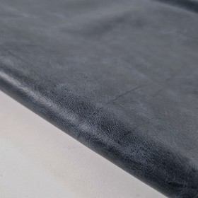 blue waxy leather