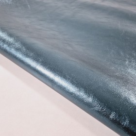 blue laminated goatleather