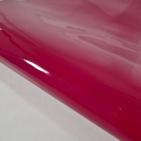 red vernice leather