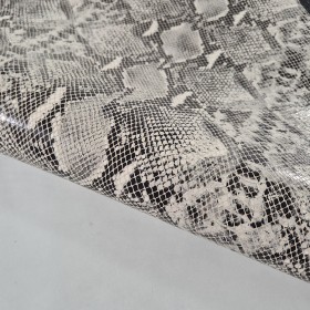 piel de cabra grabado serpiente blanco y negro