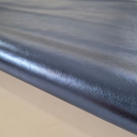 blue laminated napa leather for garments