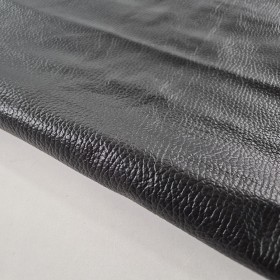 black aniline leather