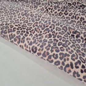 stamped animal print goatsuede